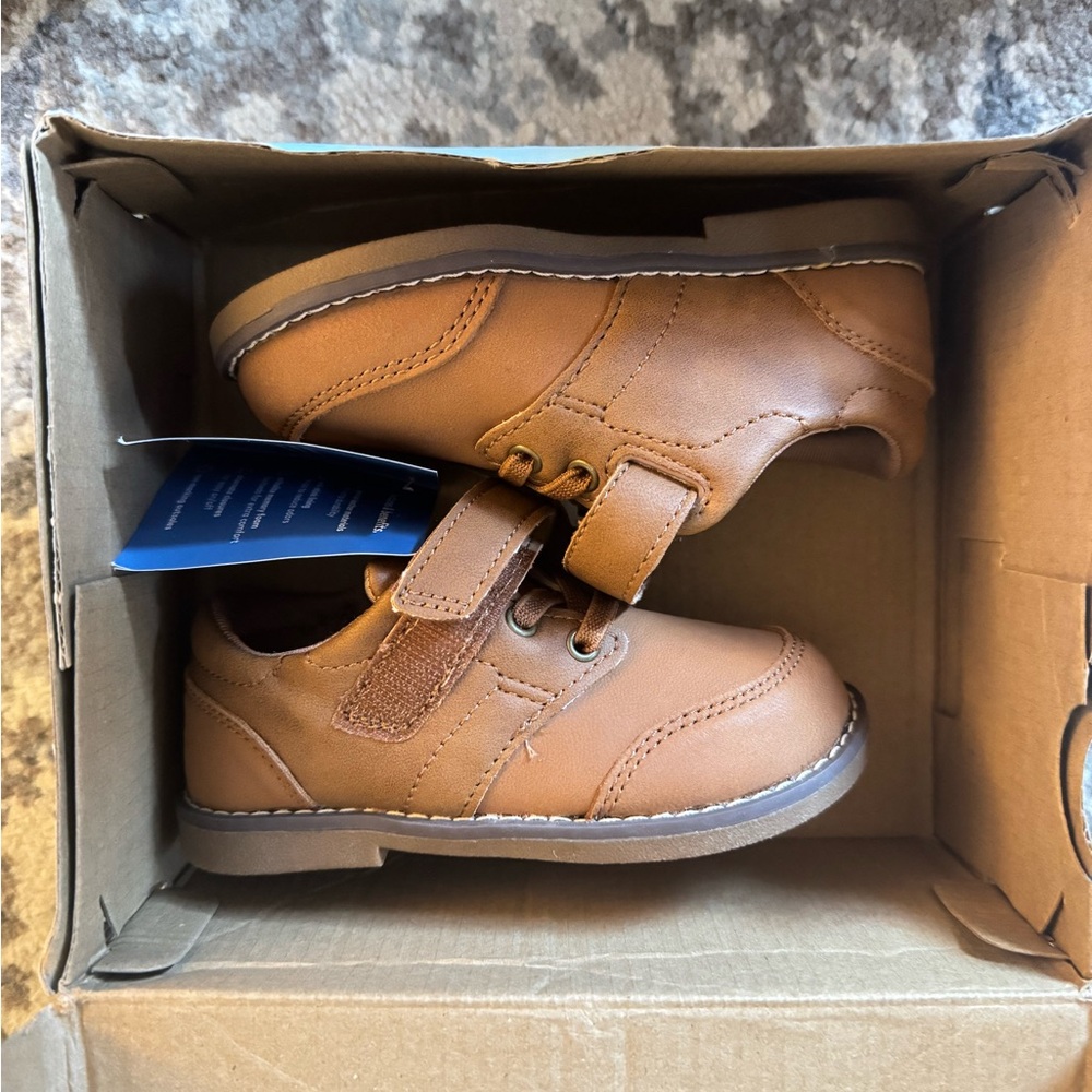 Stride Rite Tan Kids Dress Shoes